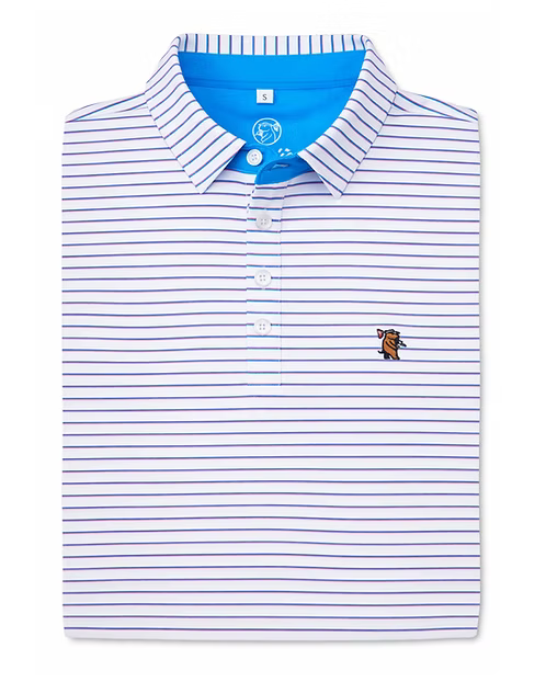 Caddie Range Polo - Pink/Blue