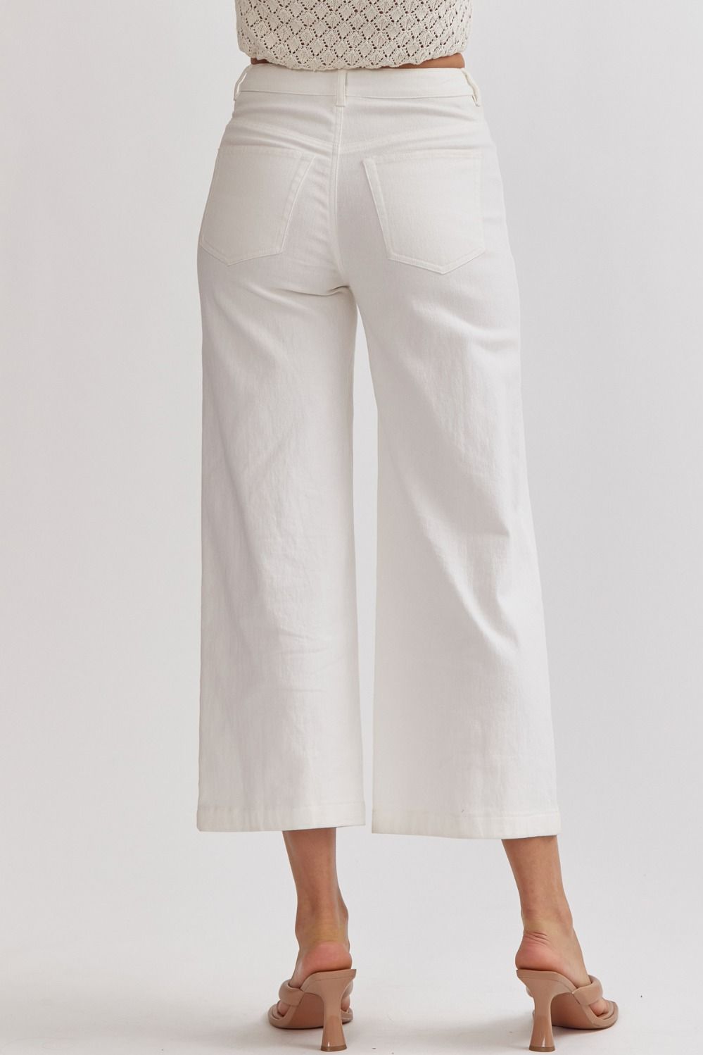 Entro Straight Leg Jean - White