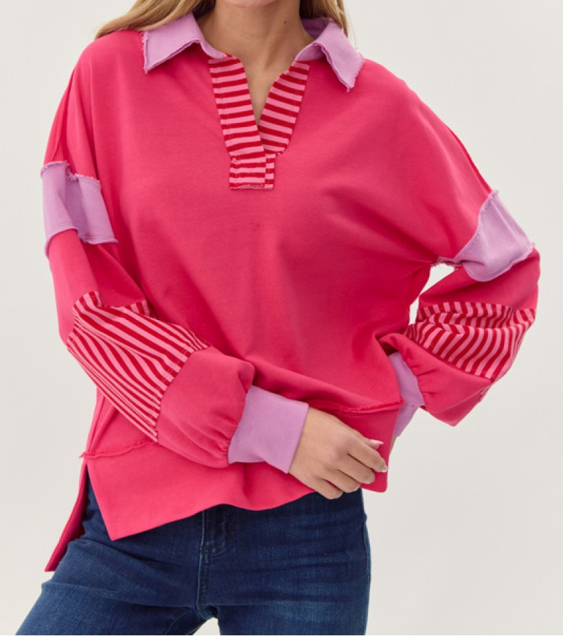 Jodifl Striped Rugby Shirt