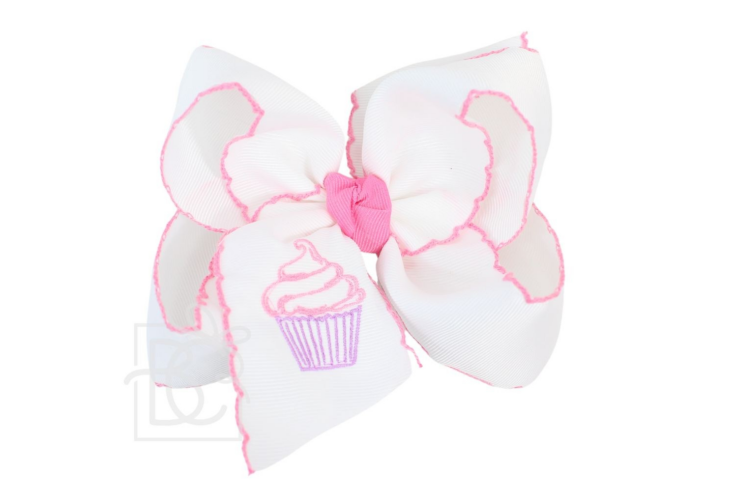 BC Embroidered Cupcake Bow 4.5inch