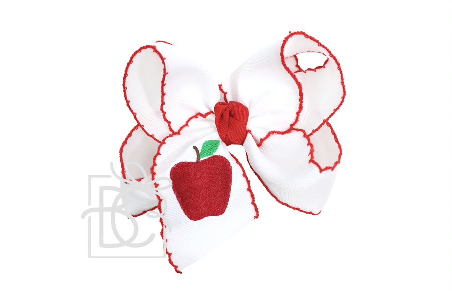 BC XL Apple Hairbow - 5.5" Alligator