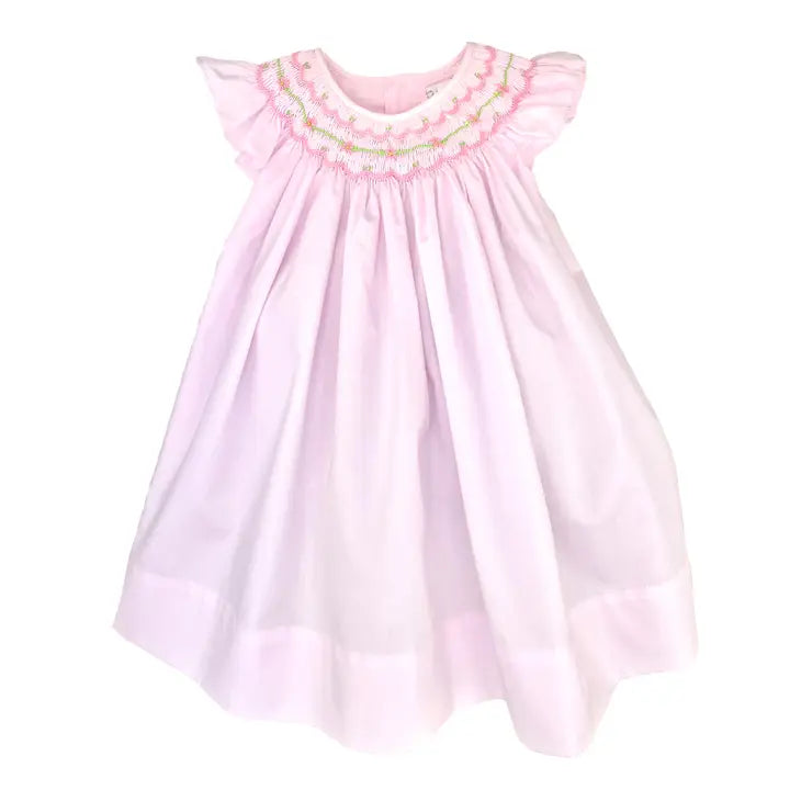 Petit Ami Angel Wing Dress with Bishop Smocking