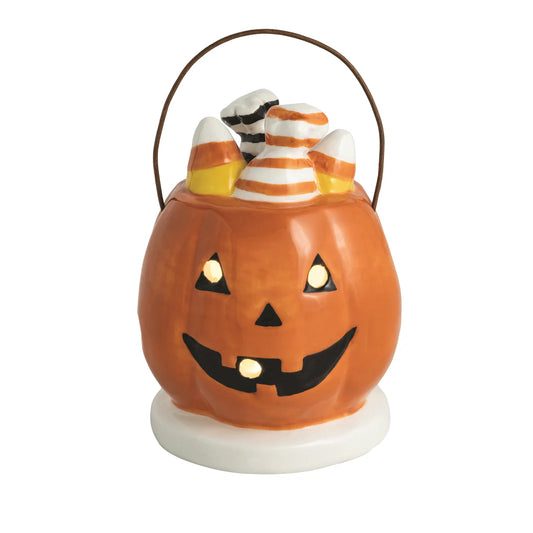 Mudpie Pumpkin Basket Light Up Sitter