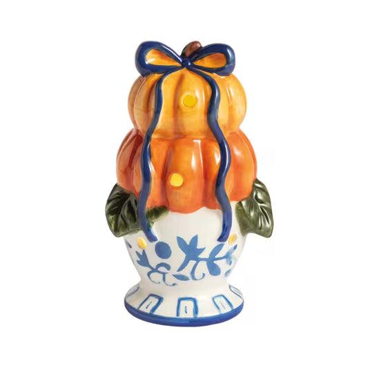 Mudpie Topiary Pumpkin Light-Up Sitter