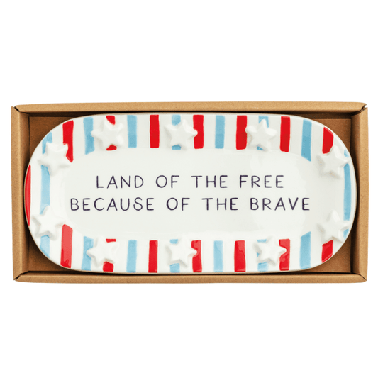 Mudpie Land of the Free Sentiment Tray
