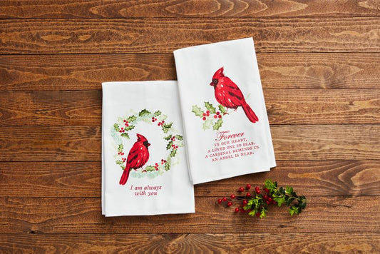 Mudpie Always With You Cardinal Handtowel