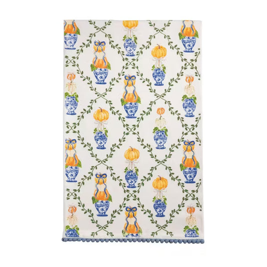 Mudpie Fall Topiary Hand Towel