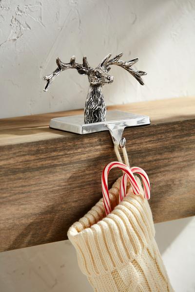 Mudpie Metal Deer Stocking Holder