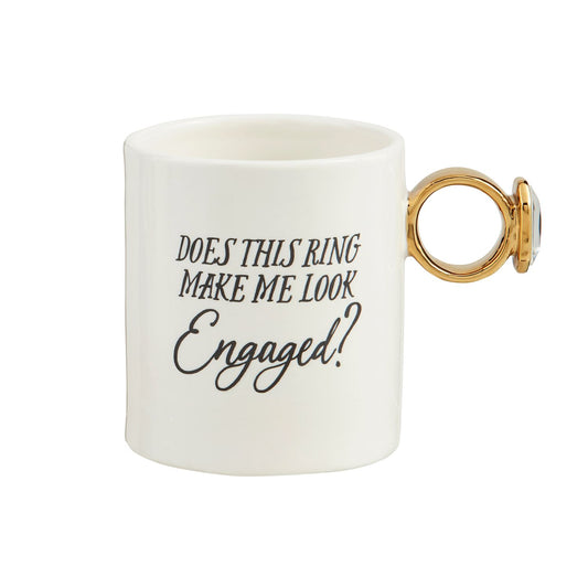 Mudpie Engaged Ring Mug