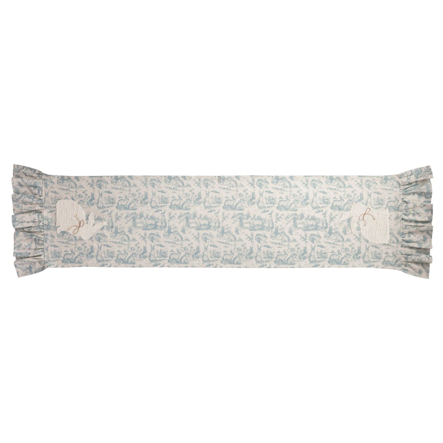 Mudpie Blue Easter Table Runner