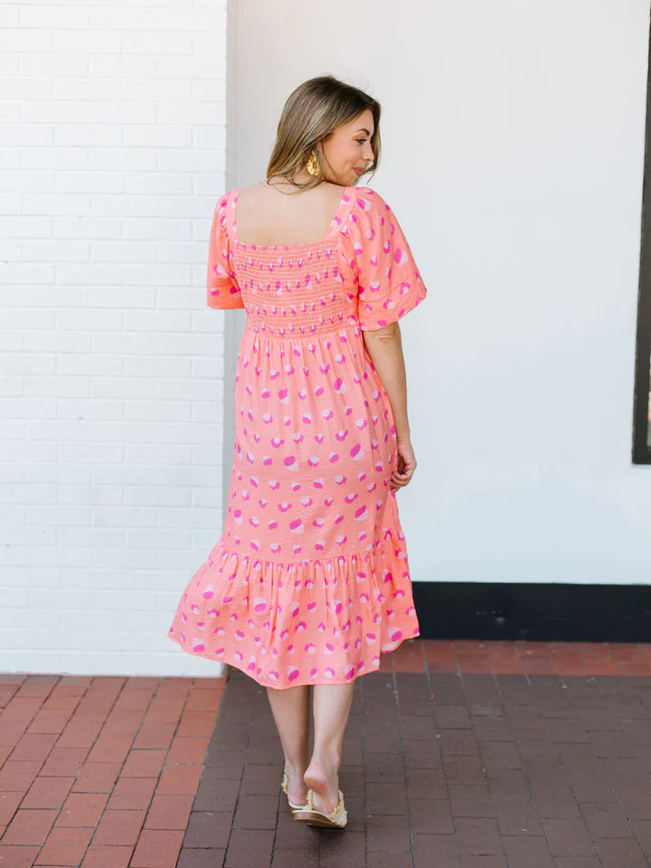 MM Daphne Dress - Coral