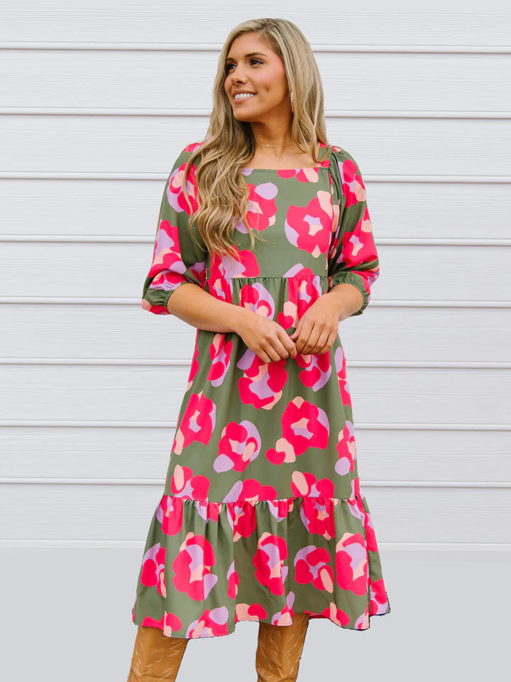 MM Taylor Dress - Spot On Olive