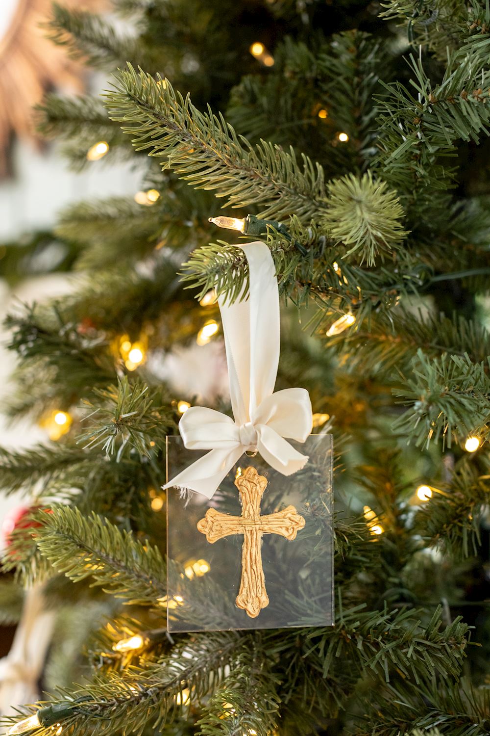 Mudpie Acrylic Gold Ornament