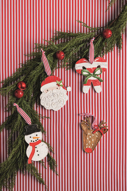 Mudpie Painted Wood Ornament