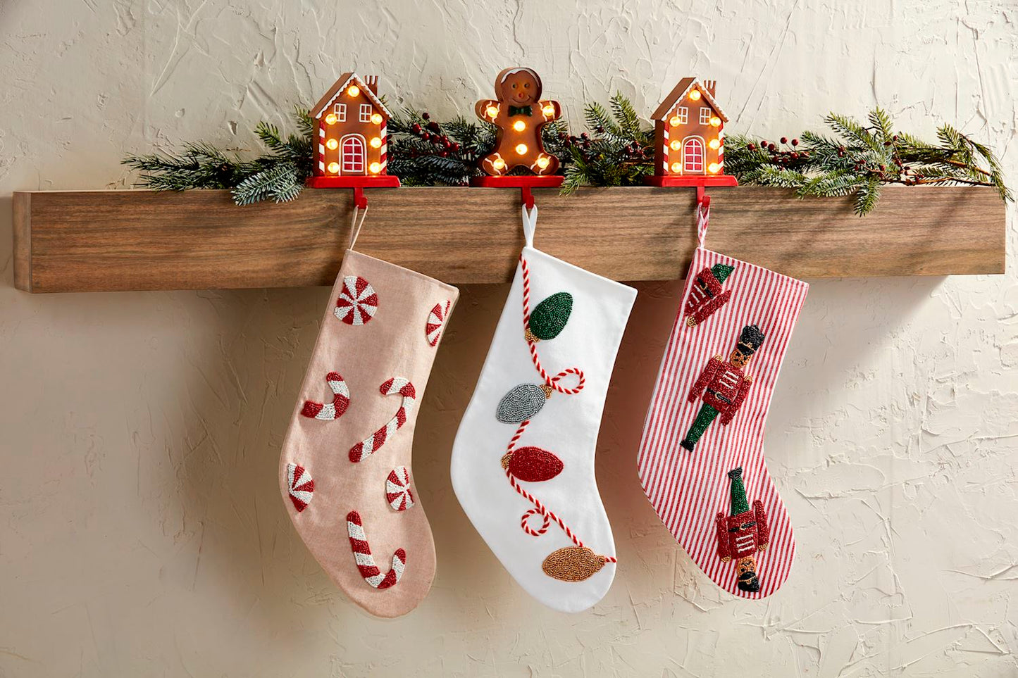 Mudpie Beaded Stocking