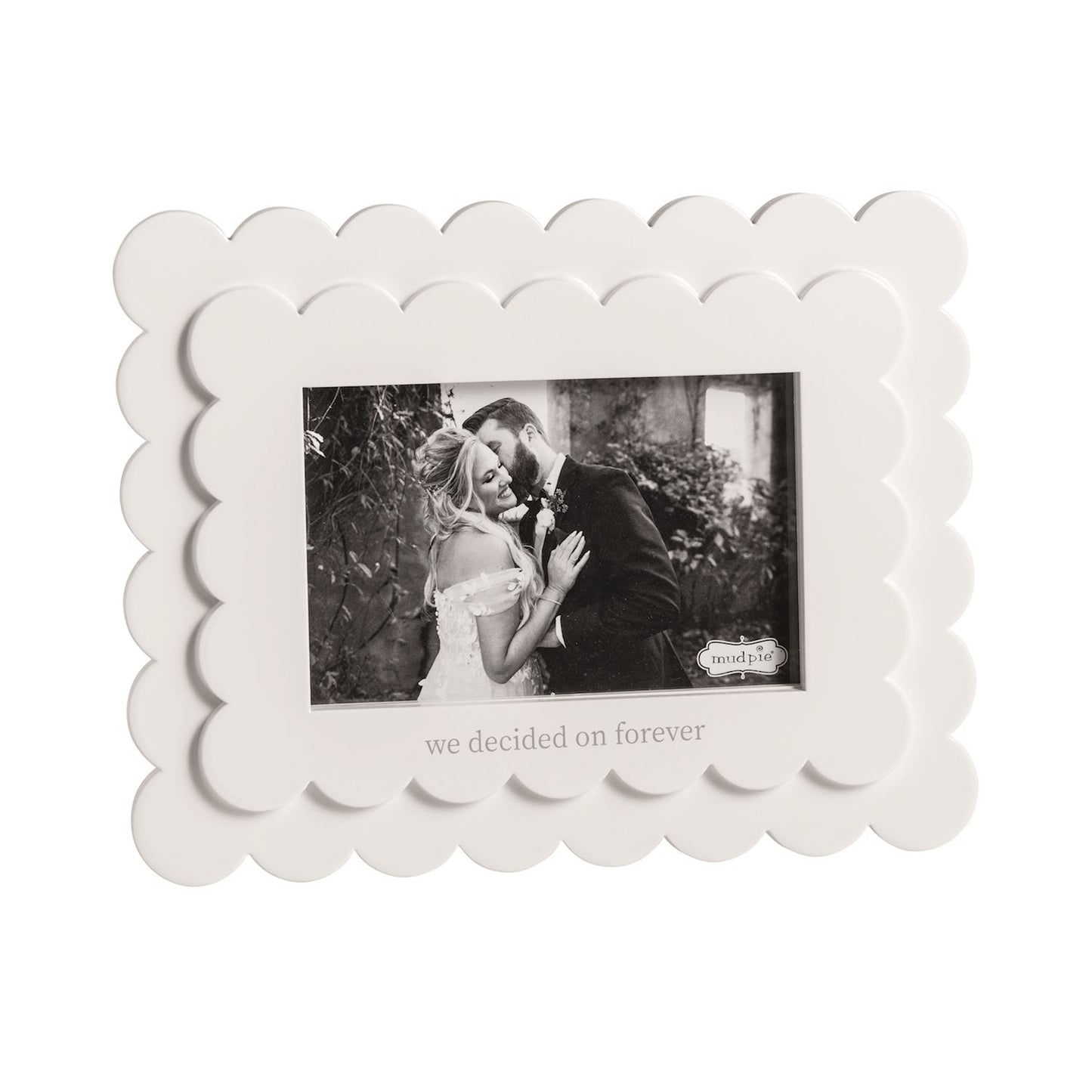 Mudpie Decided On Forever Scallop Frame