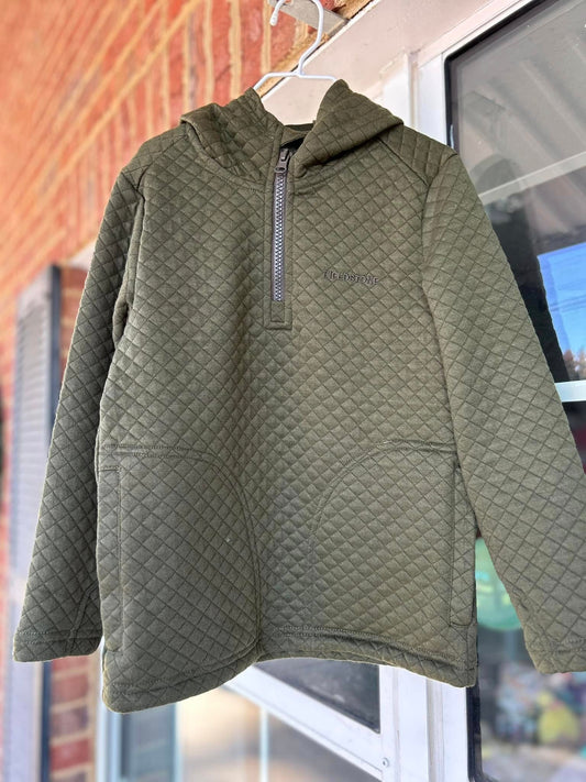 Fieldstone Green Quilted Hoodie