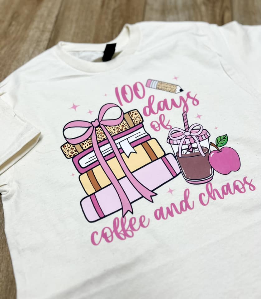 Sublimated Tee - 100 Days of Coffee and Chaos