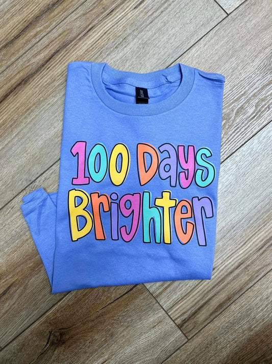 Sublimated Tee - 100 Days Brighter Purple