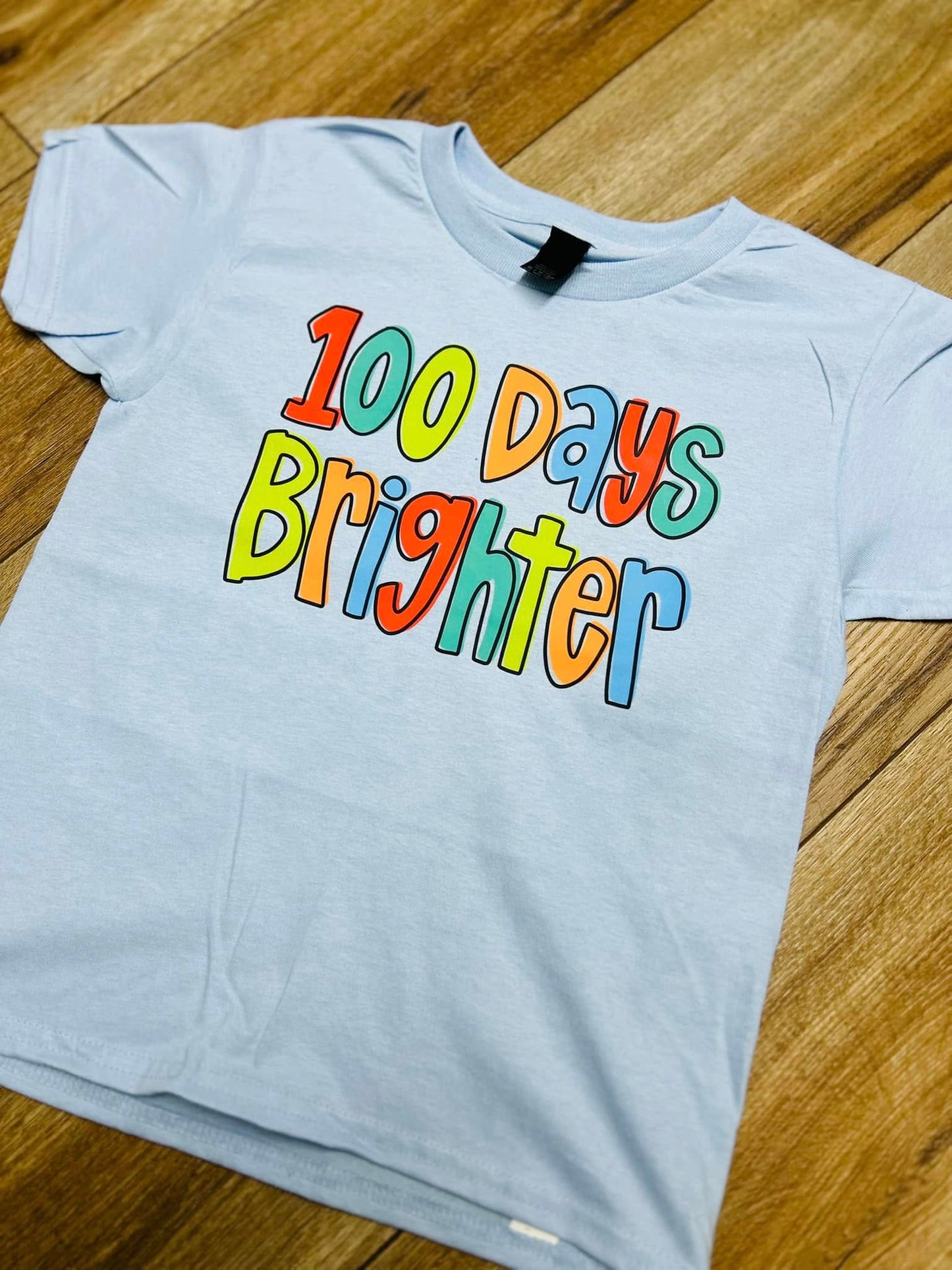 Sublimated Tee - 100 Days Brighter Blue