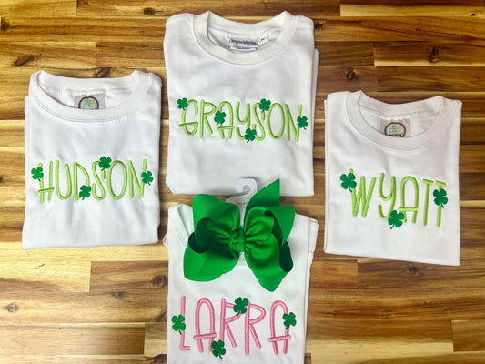 Sketch Stitch Tee - Shamrock Names