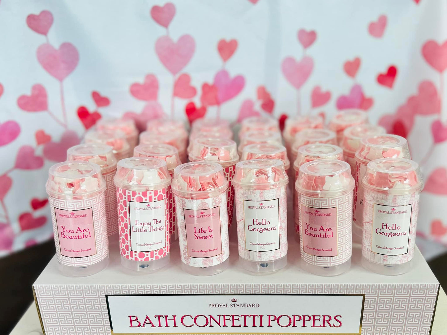 TRS Pretty in Pink Bath Confetti Poppers