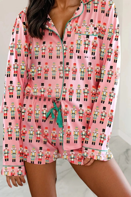 Aapparella Nutcracker March Pajama Short Set