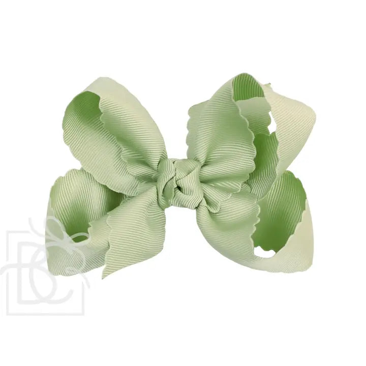 BC Large Scallop Hairbow - 4.5 inch