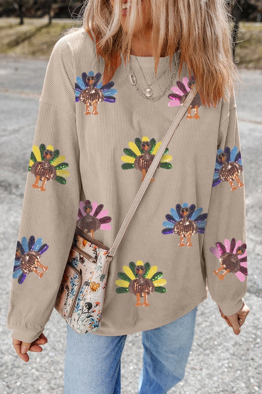 Aapparella Sequin Turkey Corduroy Top