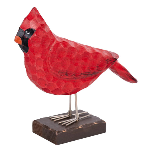 Glory Haus Carved Red Bird