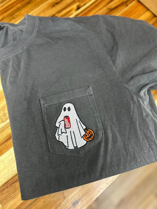 Embroidery Comfort Color Coke Ghost Tee