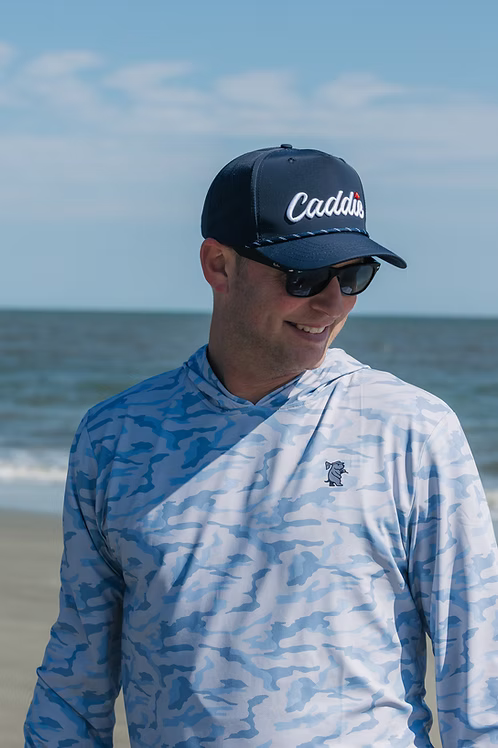 Caddie Performance Rope Hat - Navy w/ White