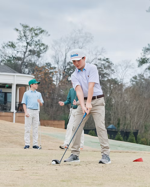 Caddie Range Polo - Pink/Blue