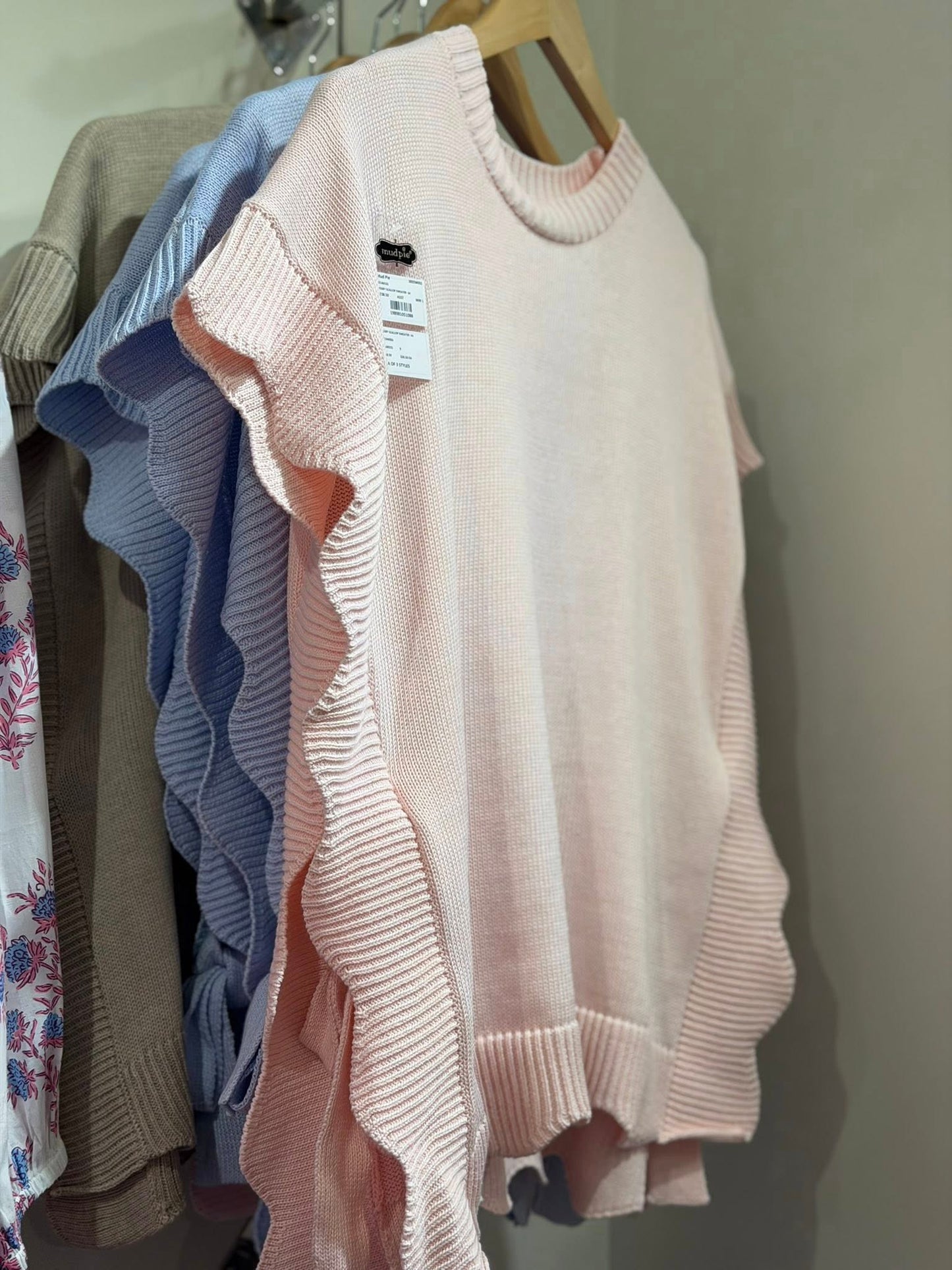 Mudpie Rigsby Scallop Sweater