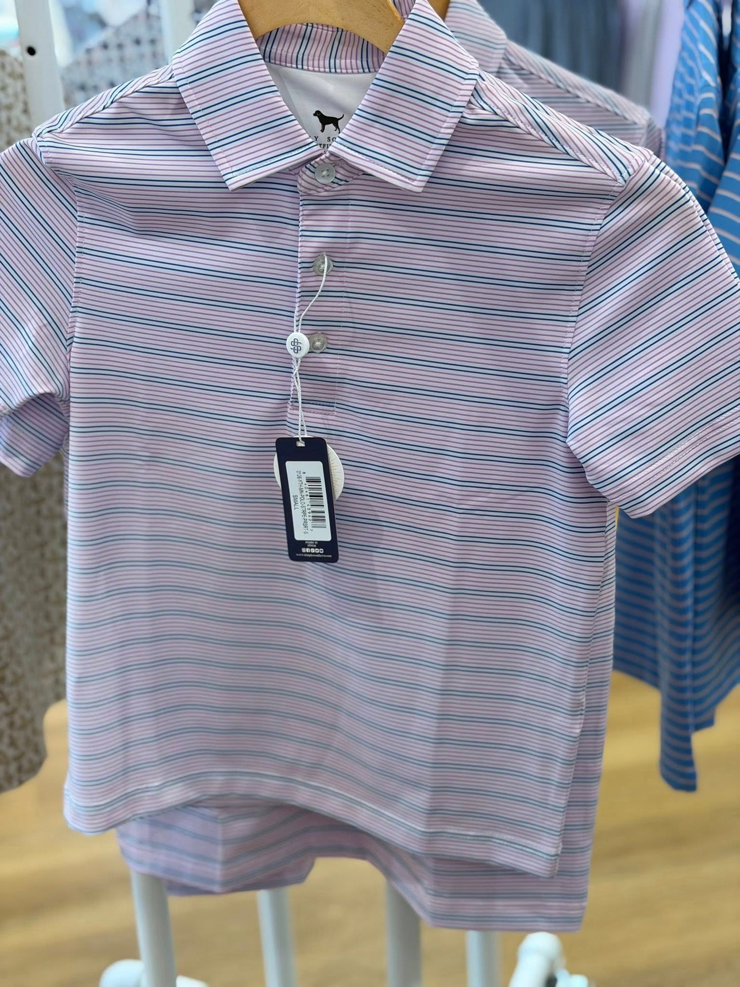 Simply Southern Purple Stripe Polo