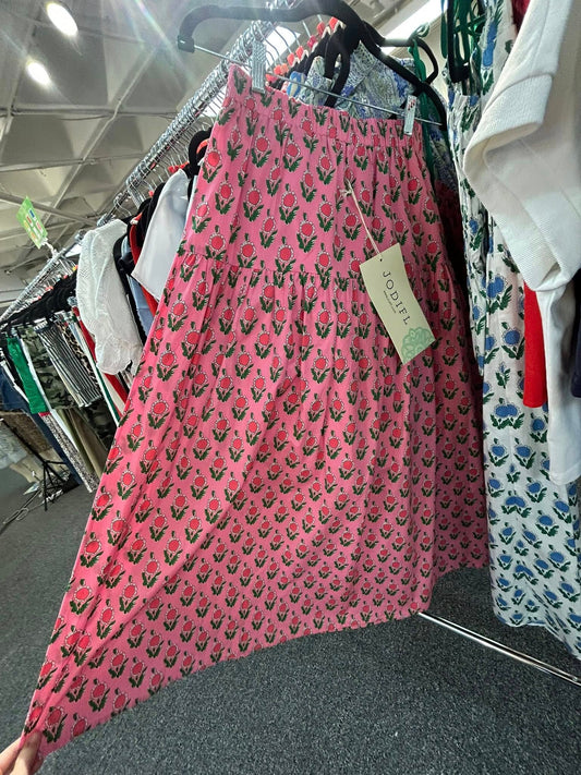 Jodifl Block Floral Print Maxi Skirt