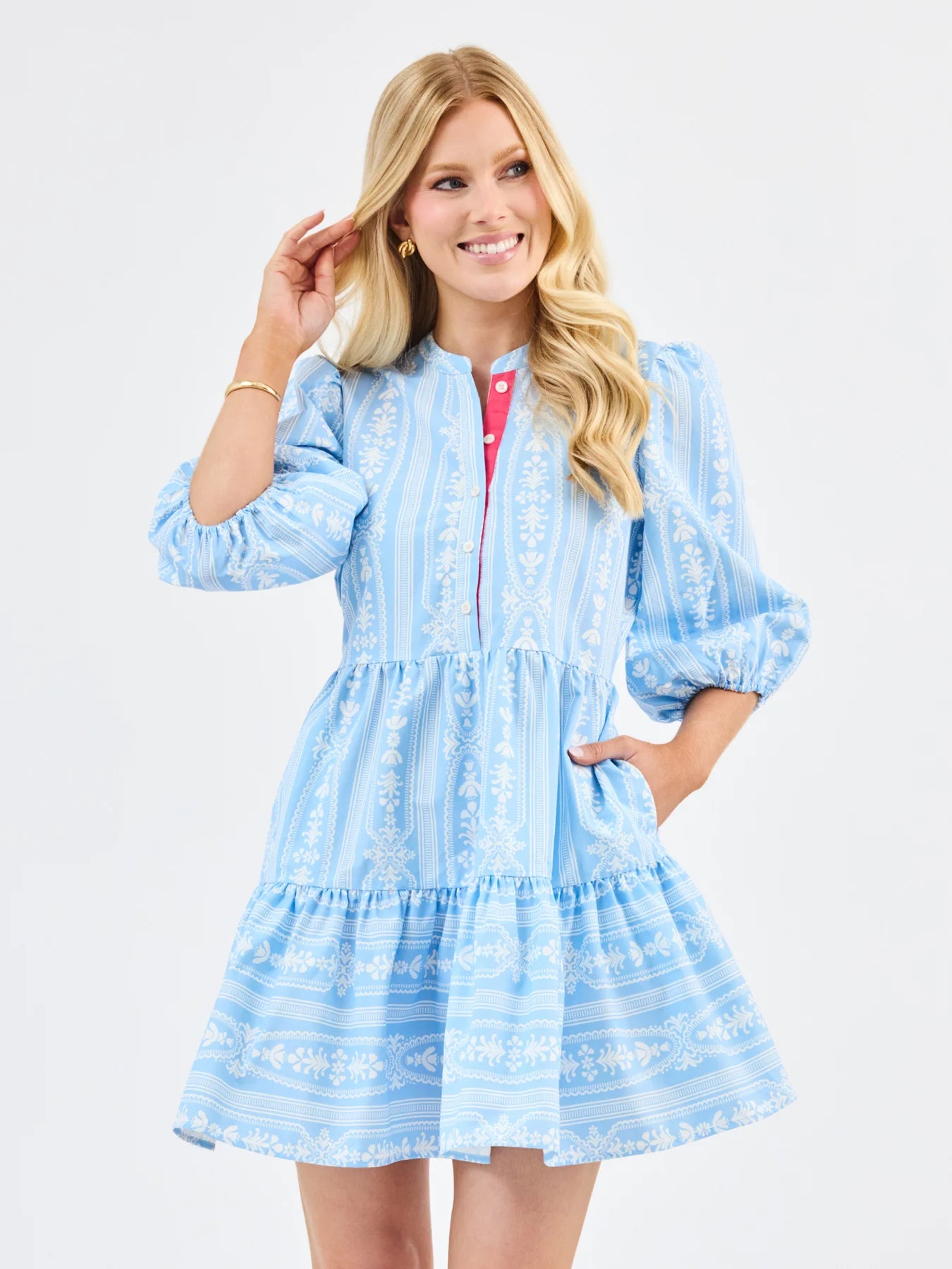 Mary Square Riley Dress - Tulip Tapestry