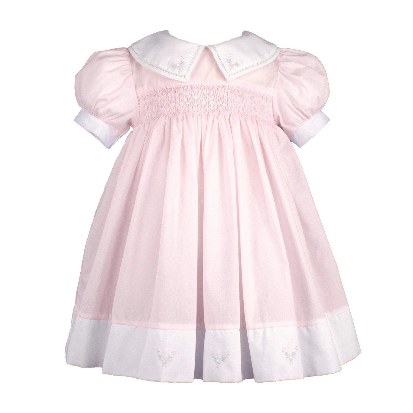 Petit Ami Split Collar Smocked Dress