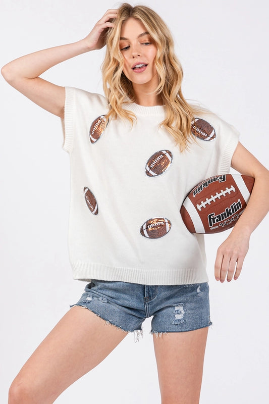S&S Gameday Football Patch Sweater
