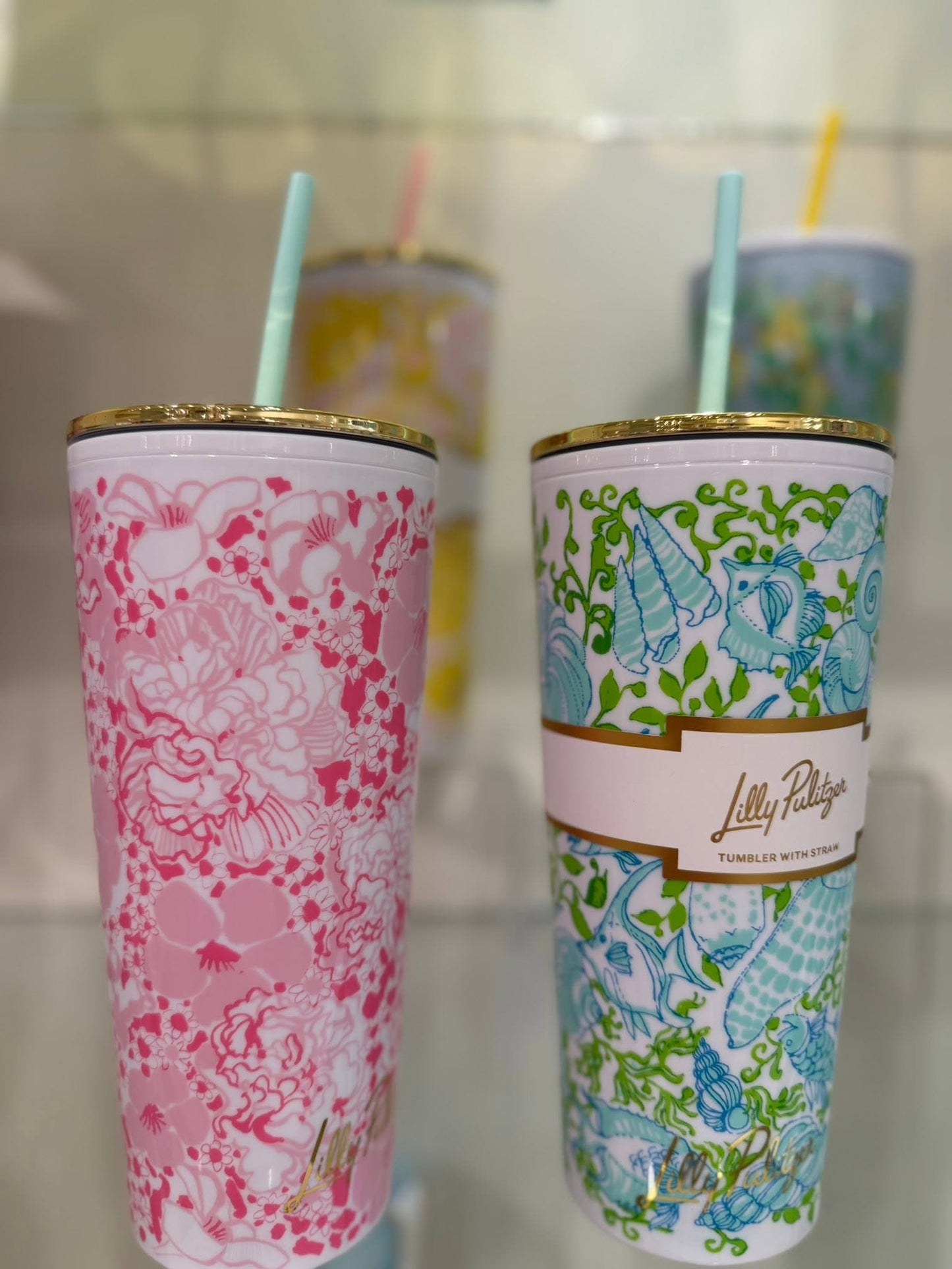 Lilly Pulitzer Straw Tumbler
