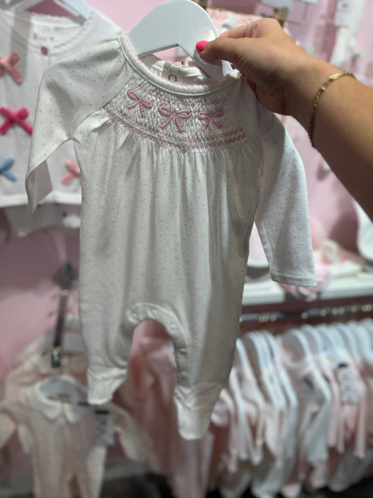 Mudpie Smocked Layette Sleeper