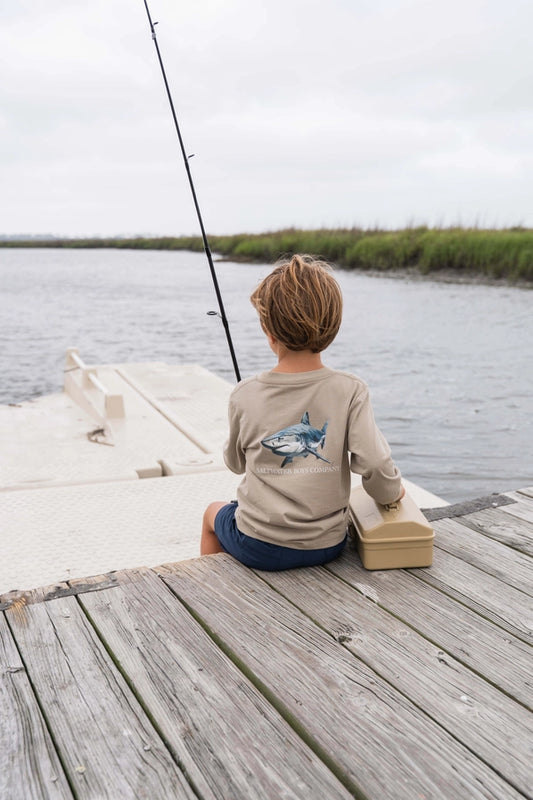 Saltwater Boys Great White Boys LS Tee