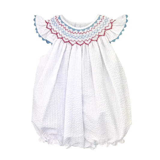 Petit Ami Americana Smocked Bubble