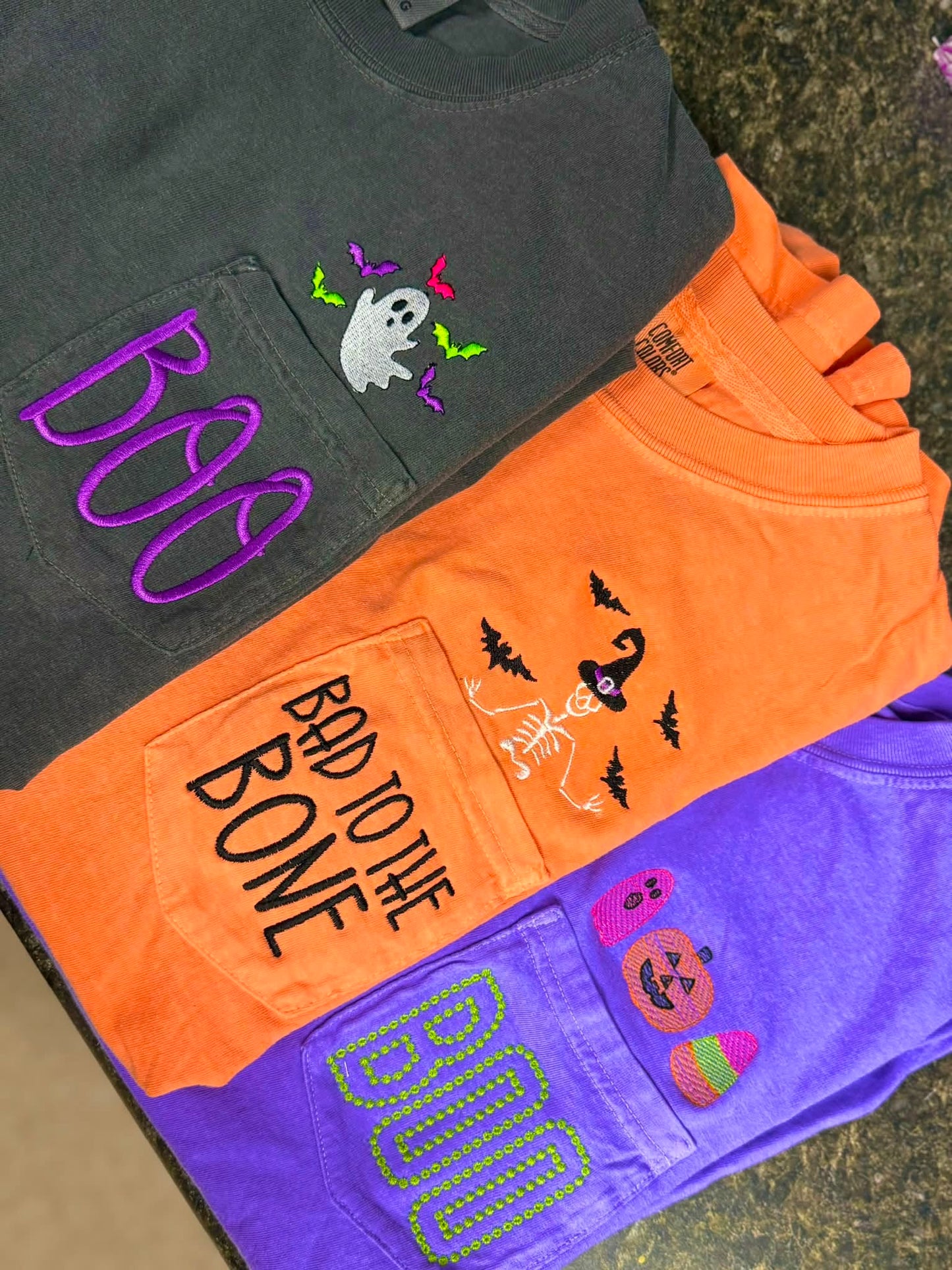 Halloween Themed Comfort Color Tees