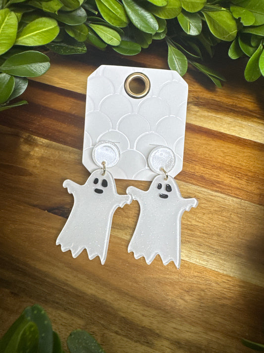 GS Ghost Acrylic Earrings