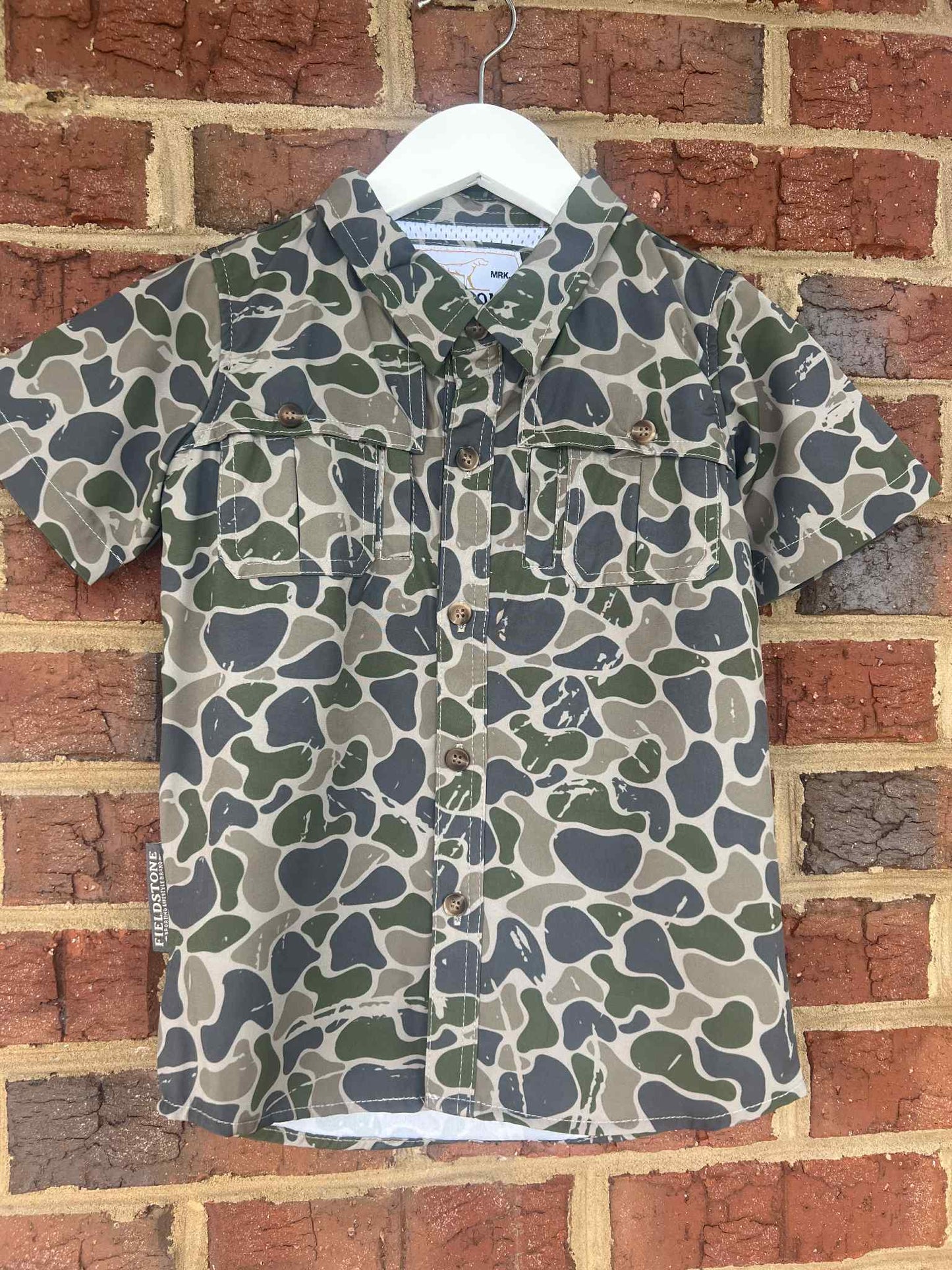 Fieldstone Backwoods Camo Button Down