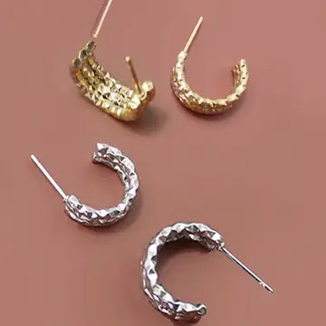 Josslyn Triple Gold Hoops