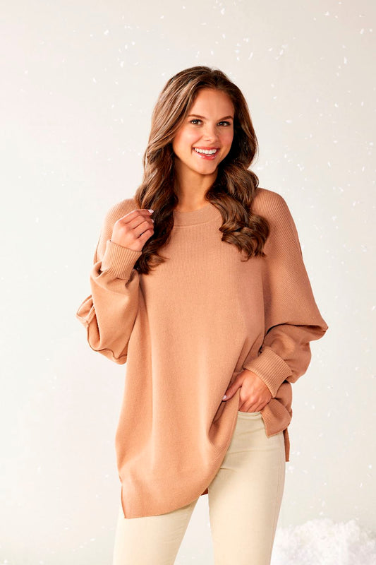 Mudpie Astrid Ribbed Sweater - One Size