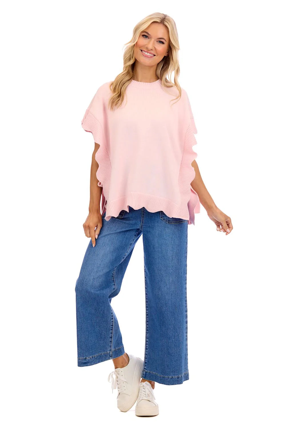 Mudpie Rigsby Scallop Sweater