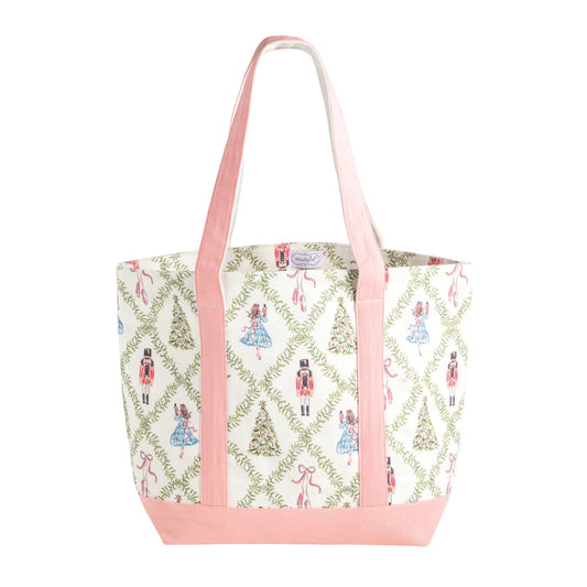 Mudpie Nutcracker Canvas Tote